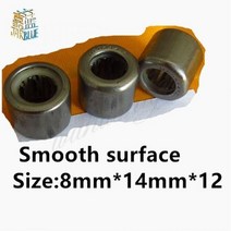 볼 베어링 롤러 2pcs HF081412 외부 링 팔각형/외부 육각형/매끄러운 표면/외부 널링 단방향 니들 81412mm, 10 개