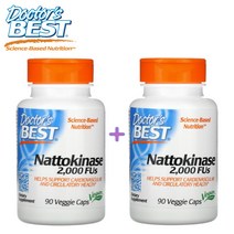 (1+1) 닥터스베스트 나토키나제 2000FUs 낫또 나토키나아제 Nattokinase 90 베지캡슐 2팩