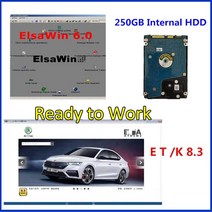 최신 자동 복구 2021 E T/ K 8 .3 ELSAWIN 6.0 A-udi 용 V-W 차량용 전자 부품 카탈로그 250 hdd 플러그 앤