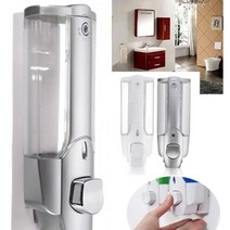 벽걸이 핸드워시 물비누 손세정제 케이스 디스펜서 샹푸 모텔, 실버