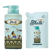 무궁화 샤워때비누바스 사해 화산송이 500ml 1개 2개 샤워와각질 케어를 동시에, 사해소금500ml 1개+리필450ml 1개, 1세트