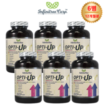 성장기 영양제 키 즈 크는 성장 비법 옵티업알파 플러스 어린이 초유 아르기닌 글루타민 구연산 칼슘 캐나다 식약청 승인 대용량 180캡슐 6병세트 1년분, 180정, 6병