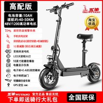 대리기사용 휴대용 접이식 좌식 앉아서타는 킥보드 듀얼바퀴큰 전기 퀵보드 출퇴근용, 48V, G 48V/40-50KM/1200 고전력 모터