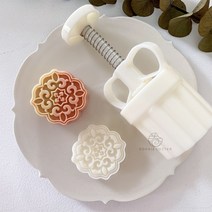 고급진 팔각 화과자틀 전통문양 앙금빵틀 와당 월병틀 DIY 홈베이킹 과자만들기, W_사각화 지름 5_1cm 추가 50g