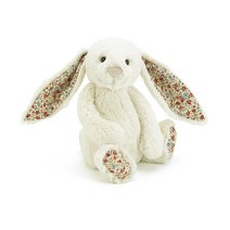 JELLYCAT 영국 수줍은 보니 토끼 왕위안 수루이 인형, 27 크림 꽃 귀, 오버사이즈(67cm)