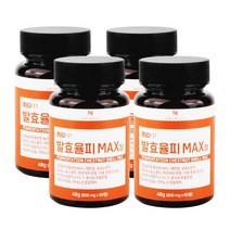 발효율피 맥스 정 84% 고함량 800mg 60정 엘라그산, 4개(4개월분)