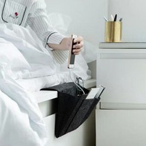 [바보사랑] 미니플 침대사이드포켓 수납정리함 리모컨정리함 소품정리함, 그레이