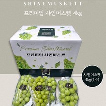 샤인머스켓 선물세트 고당도 보자기 제공, 4kg내외(4수)