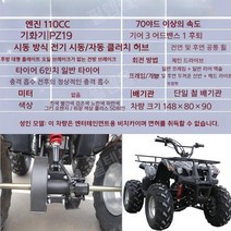 사륜바이크 농업용 사발이 노인전동차 오토바이 사륜, 패키지3오일연소스티어110CC