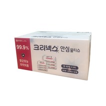 크리넥스 항균효능 안심 물티슈 캡60매X3개 휴대용20매X3개