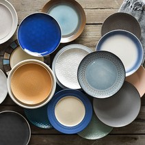 아티스트 8 인치 맞춤형 일본 식기 서양 접시 크리 에이 티브 세라믹 가정 라운드 스테이크 디너 플레이트, [42] 육군 녹색 42