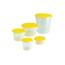 러버메이드 Commercial Products FG572124CLR 식품 보관 용기 원형 투명 폴리에틸렌 3.8L(4쿼트) (12팩)