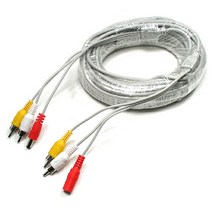 신나라-닷컴_Coms CCTV 케이블 15m - 2RCA + DC 5.5 전원 회색 감시카메라 CCTV부품 CCVT 보안TV CCTV악세사리 CCTV용품_ tlsskfk, S-N-선택사항없습니다