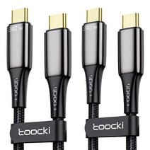 TOOCKI 초고성능 C to C PD 240W 단선방지 초고속 충전케이블 2p, 2m