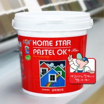홈스타파스텔 반광 1L 방문가구페인트 실크벽지 몰딩페인트, 연그린색