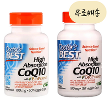 닥터스베스트 고흡수율 코엔자임 큐텐 Q10 CoQ10 100mg / 60정 120정 360정 360캡슐, 1개