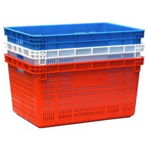 이사박스 플라스틱 바구니 야채 과일 운반상자 과수원, 빨간색680(680x470x340)
