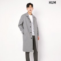 흄 남성용 세미오버핏 체크 맥코트 FHOSCCV103M