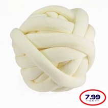 자이언트얀 1KG 빅얀 패브릭얀 점보얀 핑거니팅 핸드 손뜨개 가방 방석 뜨개실, 아이보리