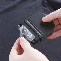 휴대용 무전력 스틱 미니 보폴 보풀 제거기 니트 옷먼지 제거 기계, 블랙, 단일