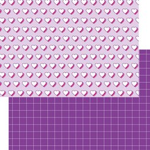 디자인달 빈티지 감성 랩핑지 포장지 선물 포장하기 좋은, 03-하트 모눈