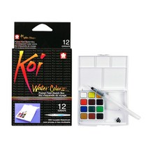 사쿠라 코이 워터칼라 고체물감 12색세트