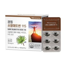 광동 쏘팔메토쎈 115 600mg x 60캡슐, 상세페이지 참조, 1개