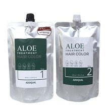 알로에 달팽이점액함유 염색약 1제:500ml+2제:500ml 새치 멋내기염색약, 라이트브라운(밝은갈색)