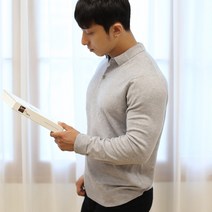 보스트핏 남자 머슬핏 카라티 부드러운 베이직 카라 긴팔 니트 9color