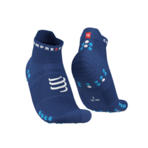 컴프레스포트 러닝 로우컷 양말 PRO RACING SOCKS V4.0 RUN LOW SODALITE/FLUO BLUE, T3 (265  ~ 285mm)