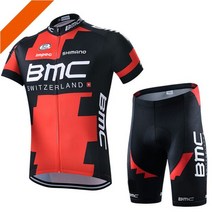 BMC 반팔 싸이클 라이딩 자전거복 빕숏 세트