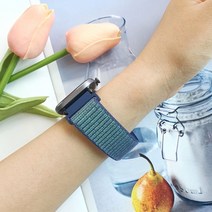 샤오미 어메이즈핏 GTS2 mini 스트랩 패브릭 루프 미니 GTR2 e 빕 시계줄, 20mm, 미드나잇포그