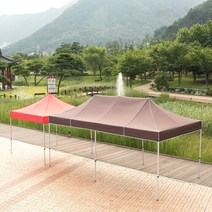 프리폼 프리미엄 대형 고급 함마톤 알루미늄골조 천막 3x6 방수천막, 1개, P천막 3X6 백홍백