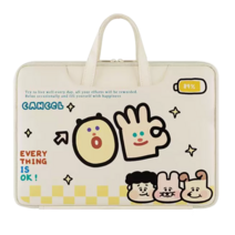 Coububu 귀여운 방수 스크래치 방지 노트북가방 15인치 14인치 13인치 + 수납 가방1p, E타입