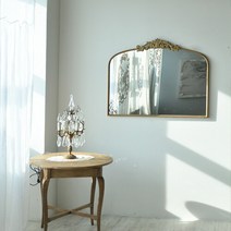 꼬떼따블 블롱 82193 골드 엔틱 빈티지 아치 화장대 인테리어 벽거울 (101.6x3.8x79.3cm)