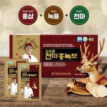 추석선물세트 한의사 김오곤 천마홍녹보 6년근 녹용홍삼 진액 30포 홍삼 녹용 천마 명절선물, 상세페이지 참조