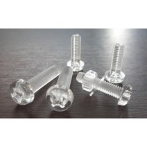플라스틱 수지볼트 PC 둥근머리 M3x5mm 외 사이즈선택, PC 둥근머리 M3x15mm, 1개