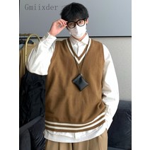 남자가을자켓 골프 등산 바람막이 gmiixder 일본 스웨터 니트 조끼 남성과 여성 가