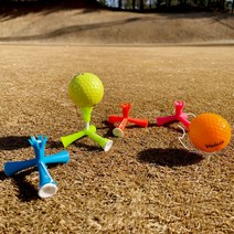 삼발이티 이지티 고무 골프티꽂이 드라이버티, 핑크