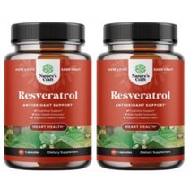Natures Craft 네이처스 크래프트 레스베라트롤 1200mg 항산화제 60정 2팩 Anti Aging Trans Resveratrol