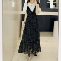 캣츠원피스 캣츠원피스 도트패턴의 여름 뷔스티에원피스