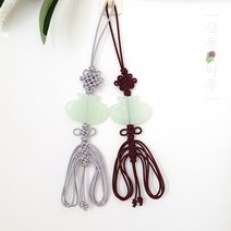 복주머니 옥 장식 낙지발 노리개 2가지 색상 중 택 1 한복악세서리 한복노리개 유아노리개