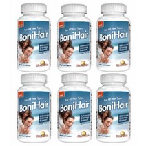 BoniHair 카탈라아제 보충제 6팩 - 6개월 분량 6병 - Boni Hair 카탈라제 효소 헤어 보충제 - 카탈라제 10 000IU 쏘팔메토 Fo-Ti 비오틴 등 함유, 6개