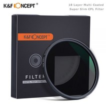 CPL 필터 K amp F Concept Nano-X 원형 편광판 58mm 62mm 67mm 72mm 77mm Nikon Canon Sony 용 18 층 코팅 슈퍼 슬림, 82mm
