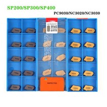 작업공구SP200 PC9030 NC3020 홈 붙이 초경 인서트 CNC 선반 금속 절삭 공구 슬롯 형 블레이드 SPB 터닝 홀, 05 SP300 NC3030_03 50PCS