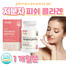 피쉬 저분자 콜라겐 글루타치온 효모 초저분자 콜라겐 300 달톤 홈쇼핑 프리미엄 영양제 성분 효능 가격 비교, 1 개월분, 500mg x 60정 (1개월분)