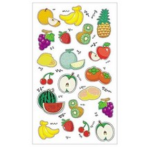 바보사랑 세모네모 과일이야기 4매X20개입 SS 122 스티커.세모네모