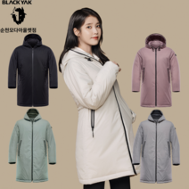블랙야크 공용 아이유 구스 롱패딩 M코트니후드다운자켓 남녀 다운코트 1BYPAW2919