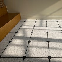 심플먼트 현관 베란다 발코니 화장실 바닥 타일 셀프 인테리어 PVC 코일 매트(패턴형), 큐브타일