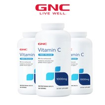 3병구성 GNC 비타민 C 타임-릴리즈 1000 mg 360 베지캐플릿 시트러스 바이오 플라보노이드